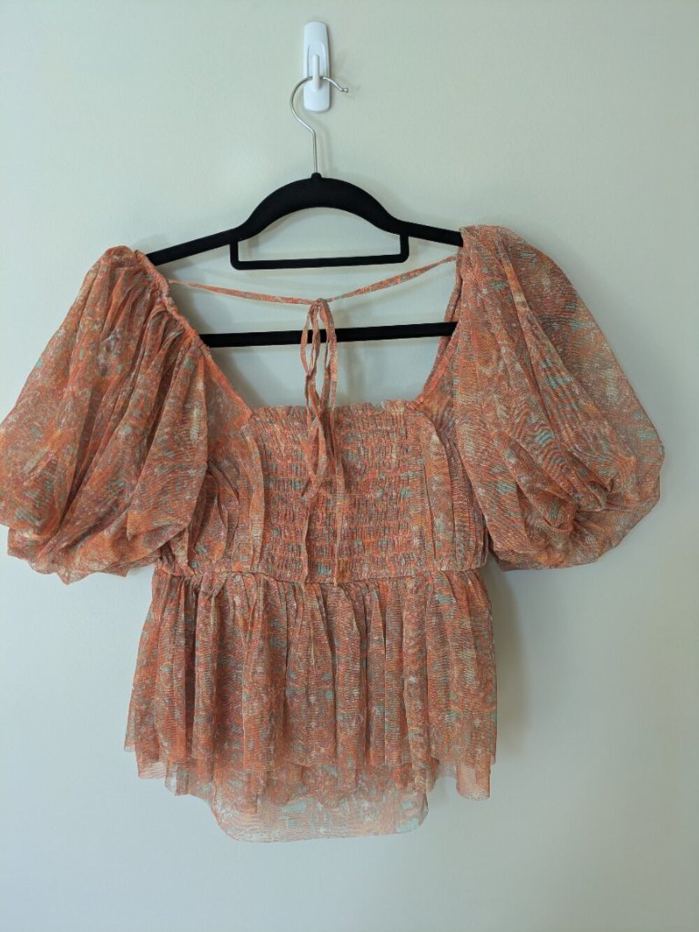 Free People Peach Combo Top (S) - Picture 2 of 5